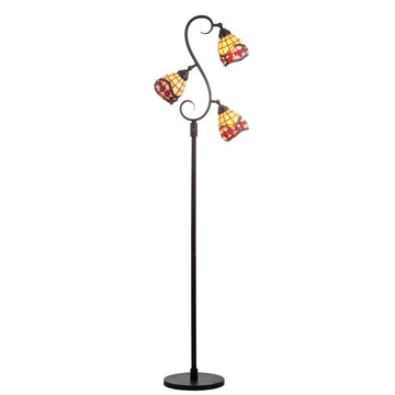 Walker Tiffany-Style 70.5" Multi-Light LED Floor Lamp - JONATHAN Y